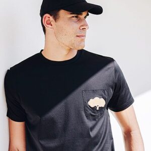 Cap Up9Lisbon - Men - Black with black embroidery made of cork