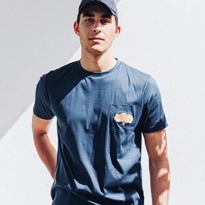 Cork oak T-Shirt - Blue